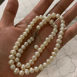 925 Sterling Silver Freshwater Pearl Choker Strand